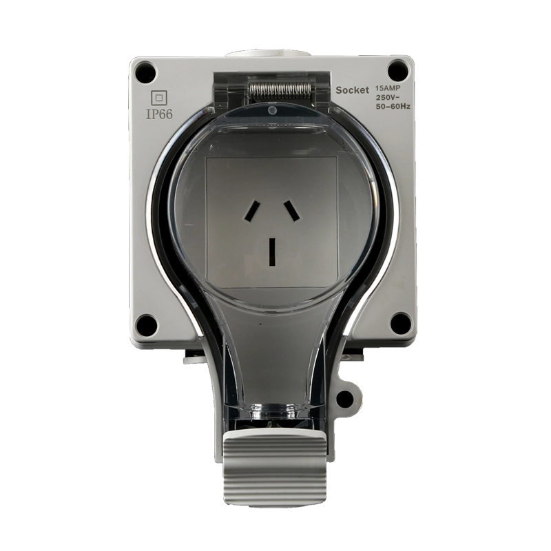 IP66 New Series Fixed Surface Australian Socket med Switch